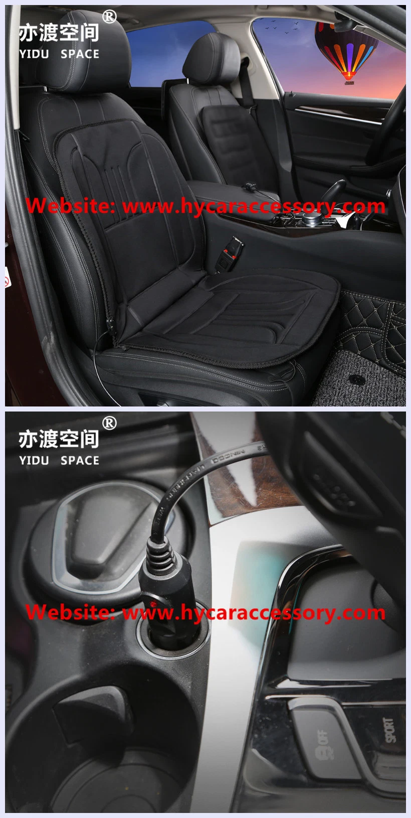 12V Heated Auto Car Seat Cushion Warmer Heater in Winter
