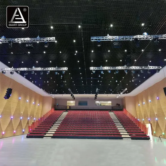 Motorized Folding Stadium Telescopic Bleachers School Gym Mobile Retractable Seating System Solutions 