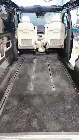 China Genuine Origin W447 W448 V Class Vito Car Auto Luxury Reclining Leather Foldable Movable Seat and Triplicated Bench Sofa