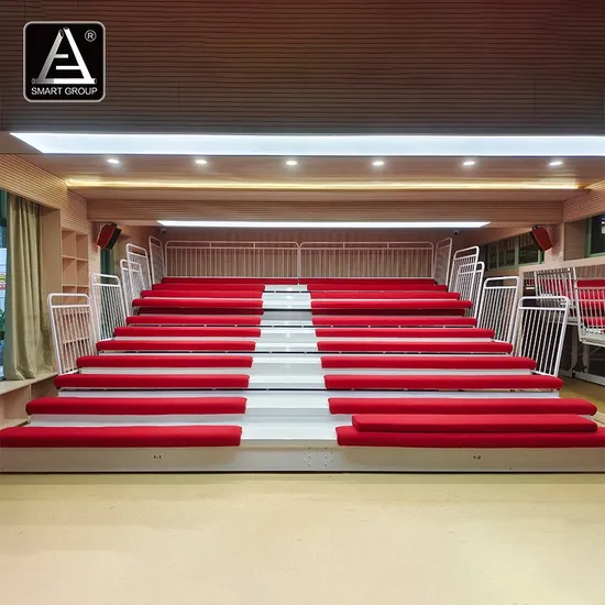 Electric Retractable Bleachers Seating Systems / Conference Hall Telescopic Bleachers Seating Systems/Retractable Seating System 